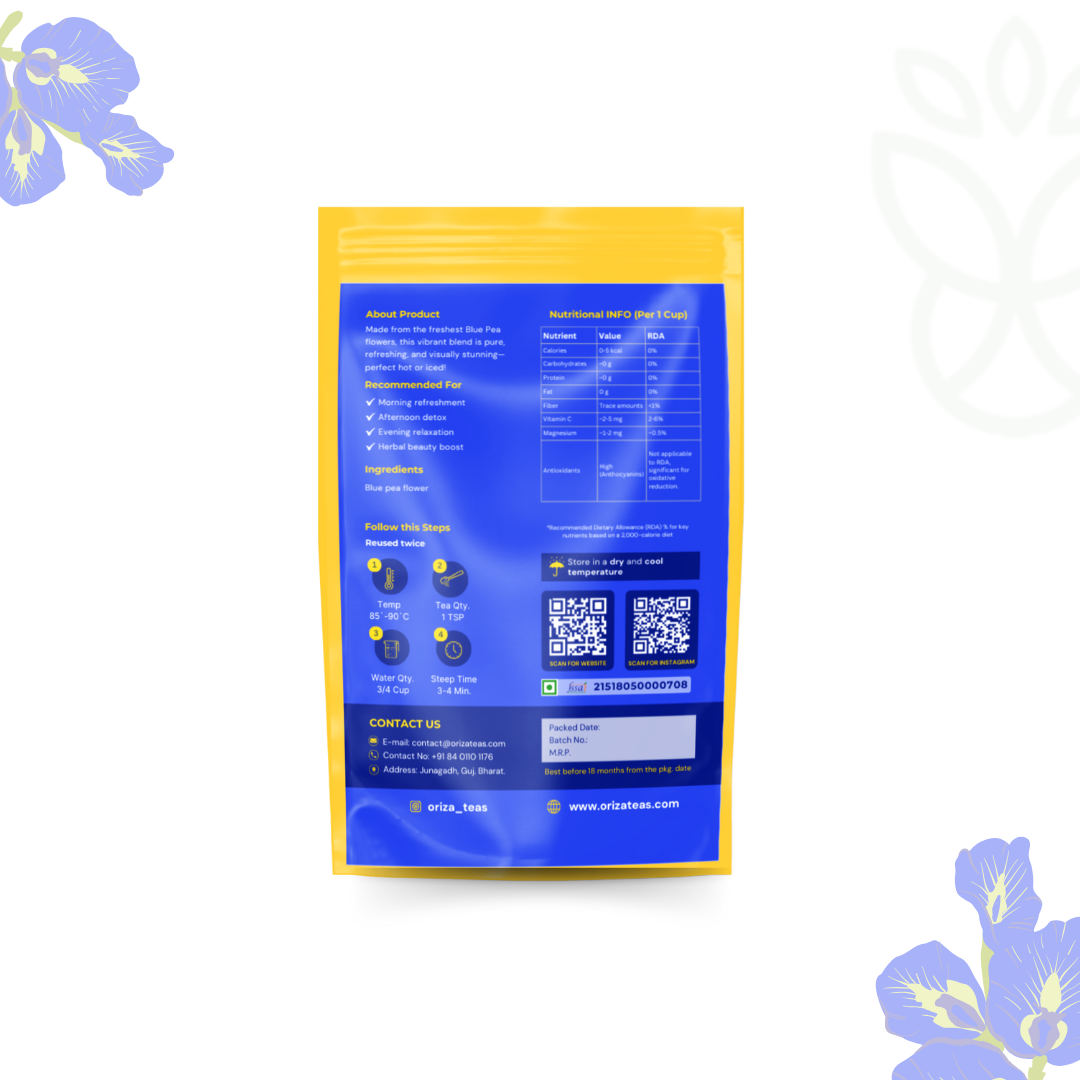 Blue Pea Flower Tea Oriza| Packet