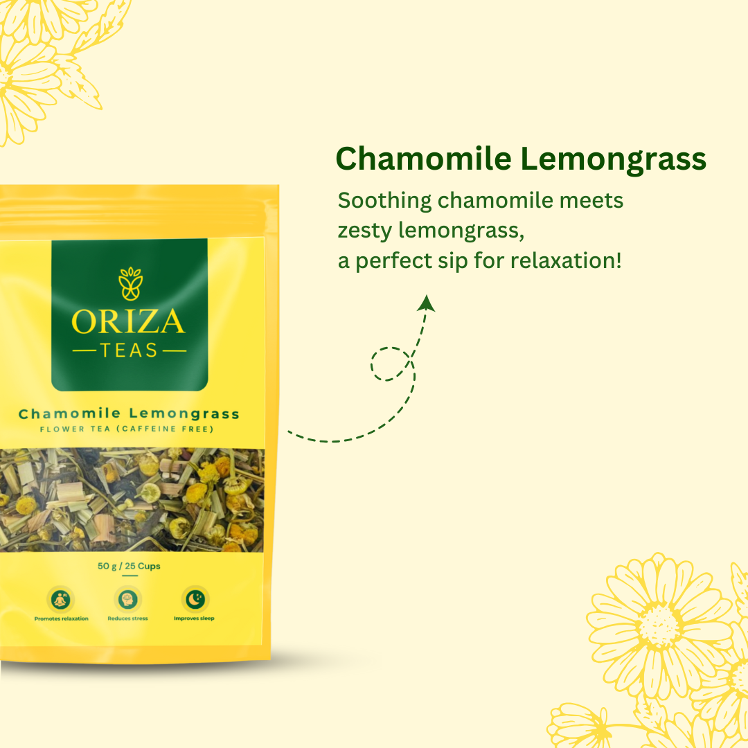 Chamomile Lemongrass Oriza Teas | Packet