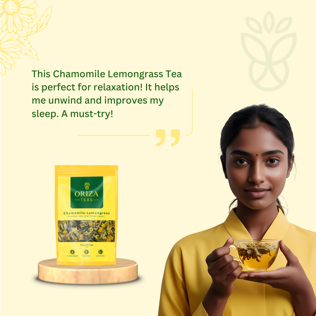 Chamomile Lemongrass Oriza Teas | Packet