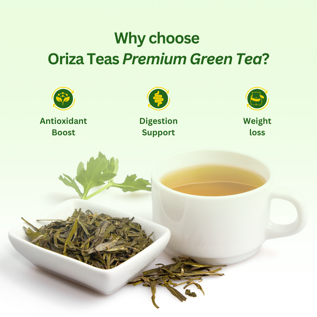 Green Tea - 50 Gm Oriza Teas | Packet