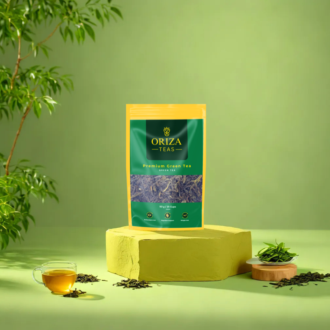 Green Tea - 50 Gm Oriza Teas | Packet