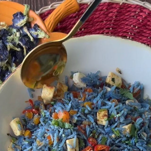 Butterfly Blue Pea Paneer Delight