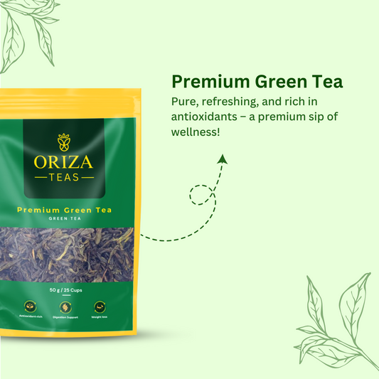 Green Tea - 50 Gm Oriza Teas | Packet