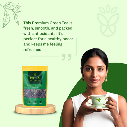 Green Tea - 50 Gm Oriza Teas | Packet