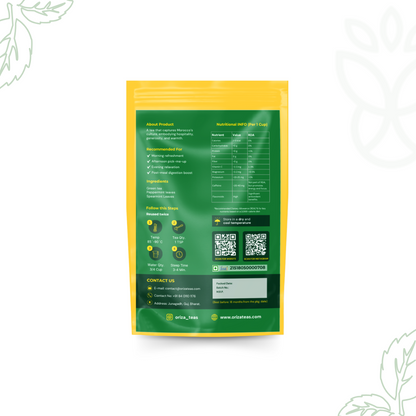 Moroccan Mint Green Tea Oriza Teas | Packet