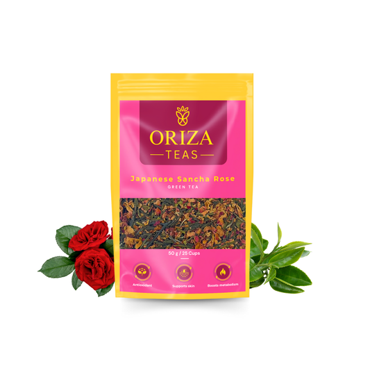 Japanese Sancha Rose Oriza Teas | Packet