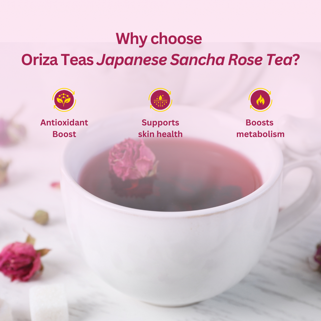 Japanese Sancha Rose Oriza Teas | Packet