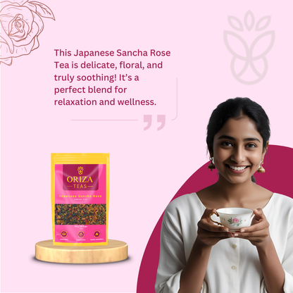 Japanese Sancha Rose Oriza Teas | Packet