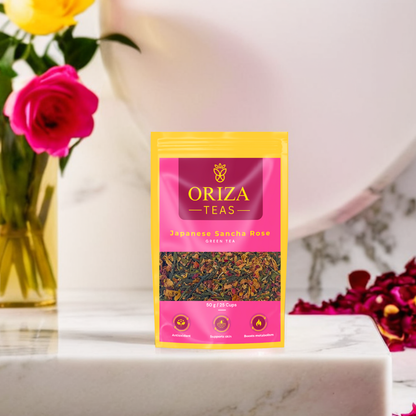 Japanese Sancha Rose Oriza Teas | Packet