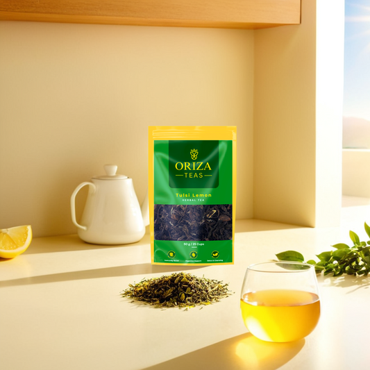 Tulsi Lemon Oriza Teas | Packet
